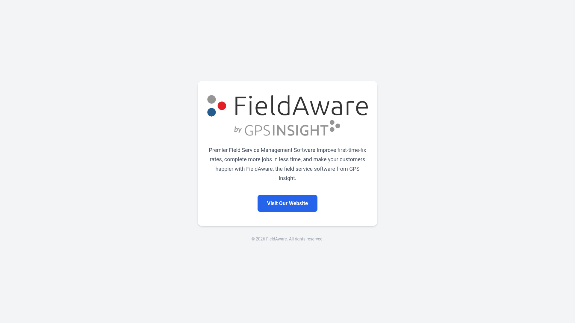 website screenshot of https://teamfieldaware.com