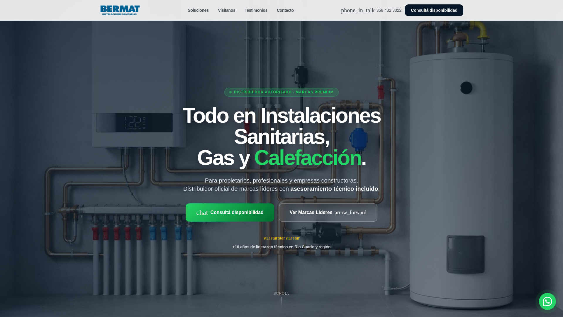 website screenshot of https://bermat.com.ar/