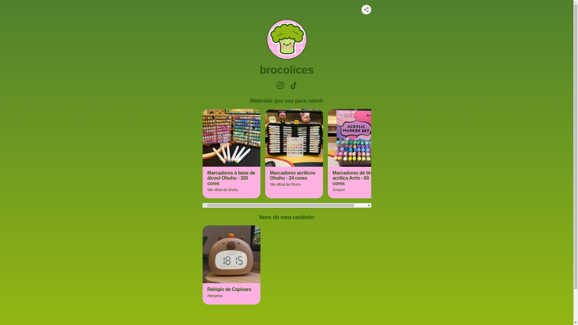 website screenshot of https://brocolices.com/