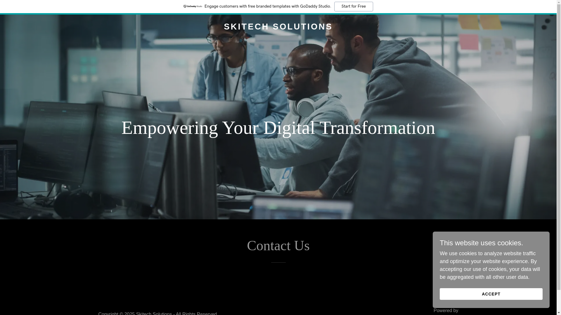 website screenshot of https://skitechsolutions.in/