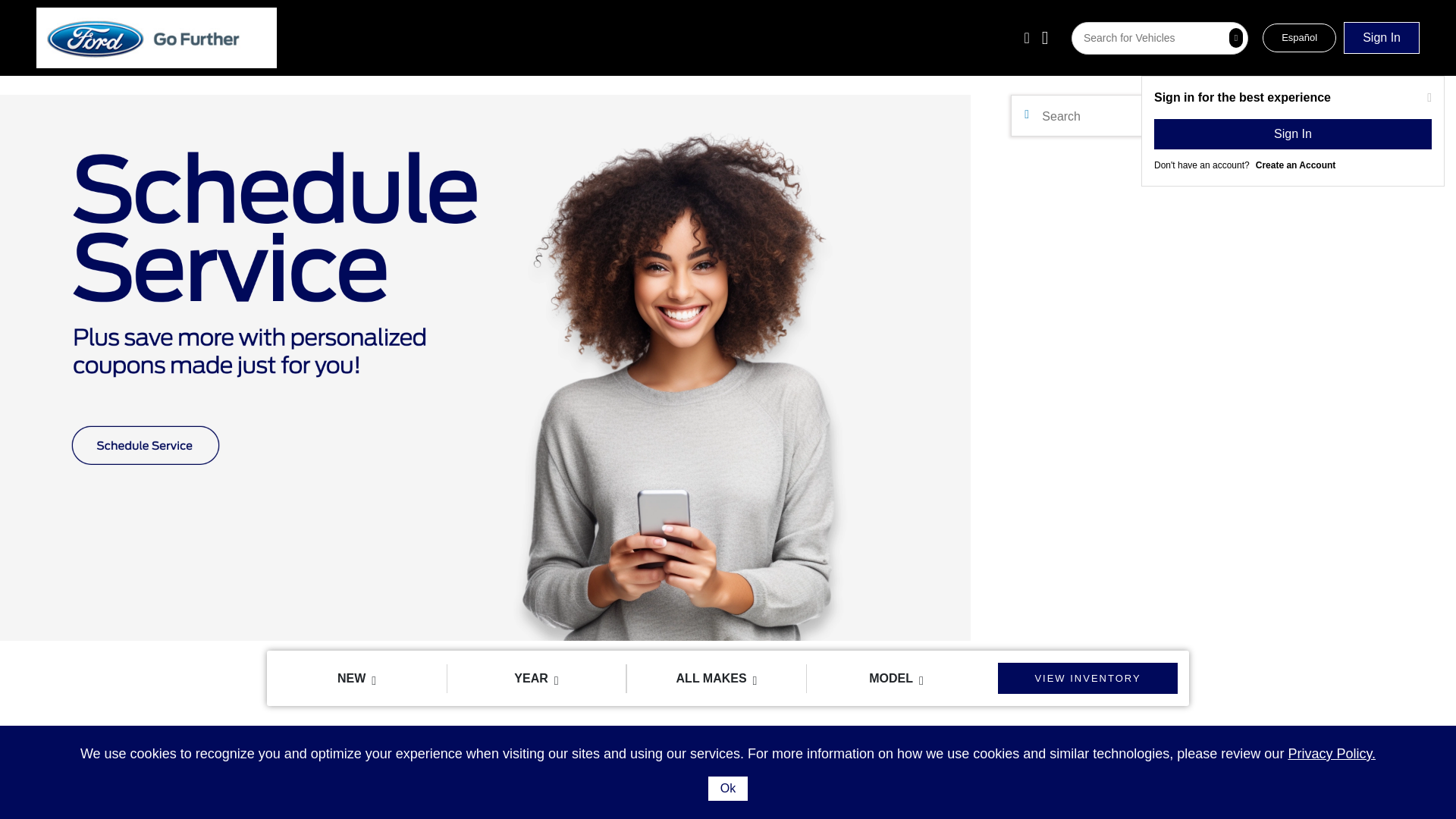 website screenshot of https://empireford1stage.com/