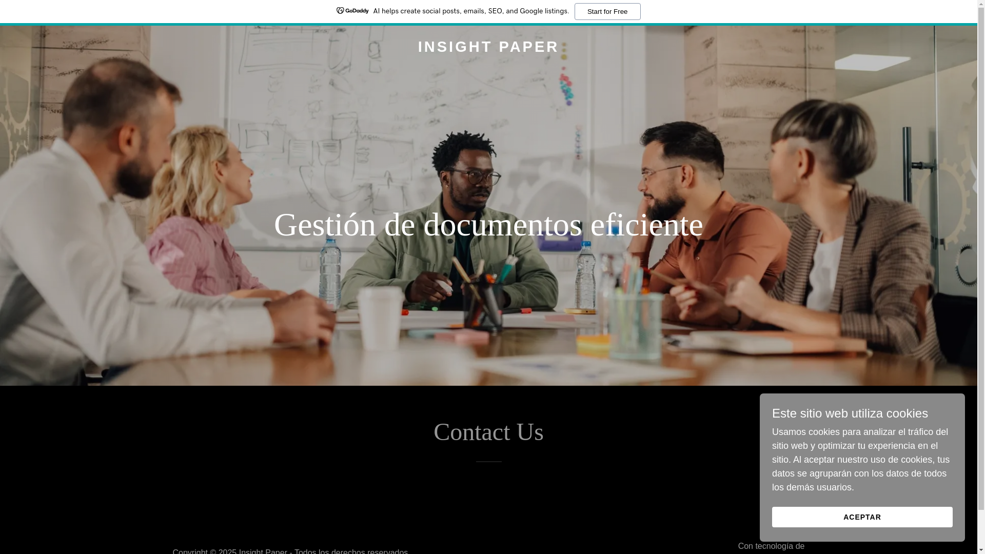 website screenshot of https://insightpapercr.com/