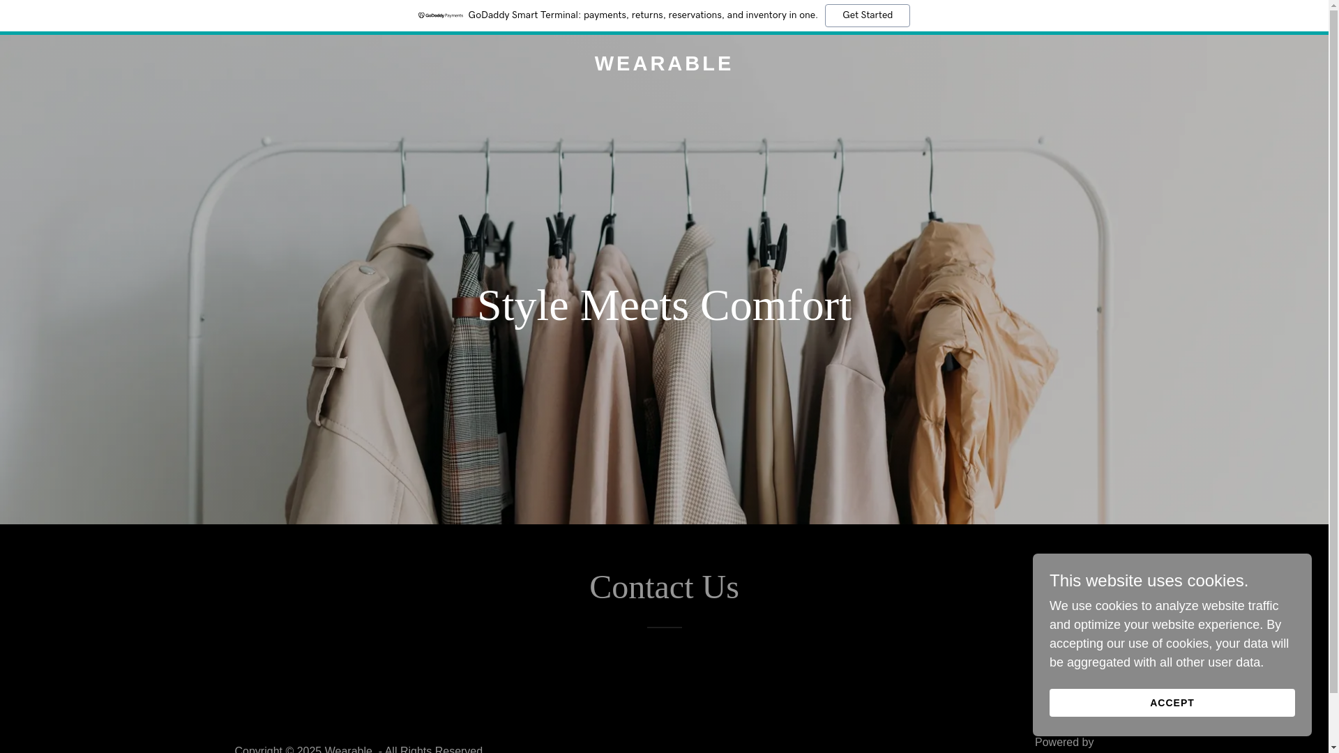 website screenshot of https://wearableofficial.com/