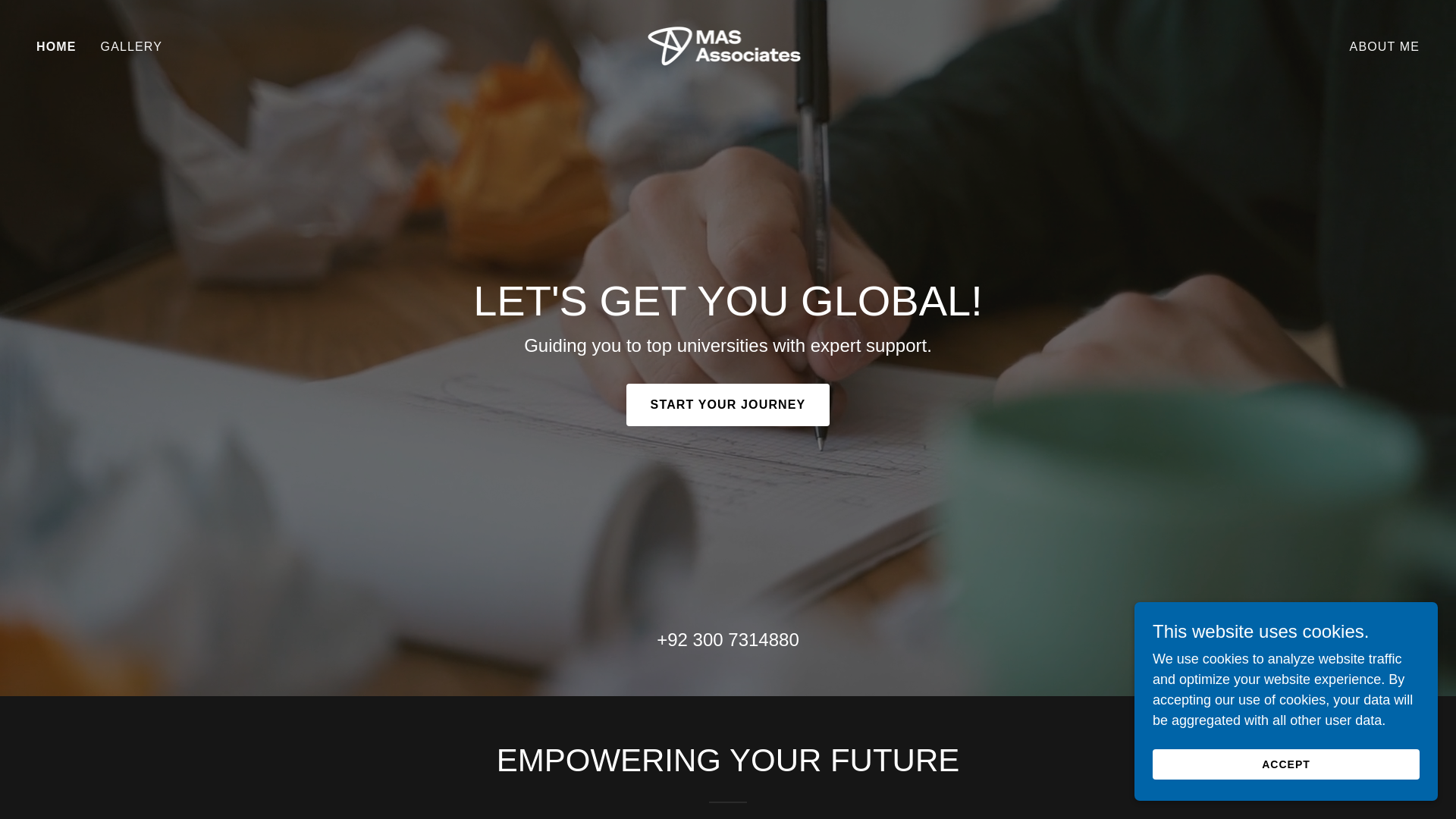 website screenshot of https://masassociates.co