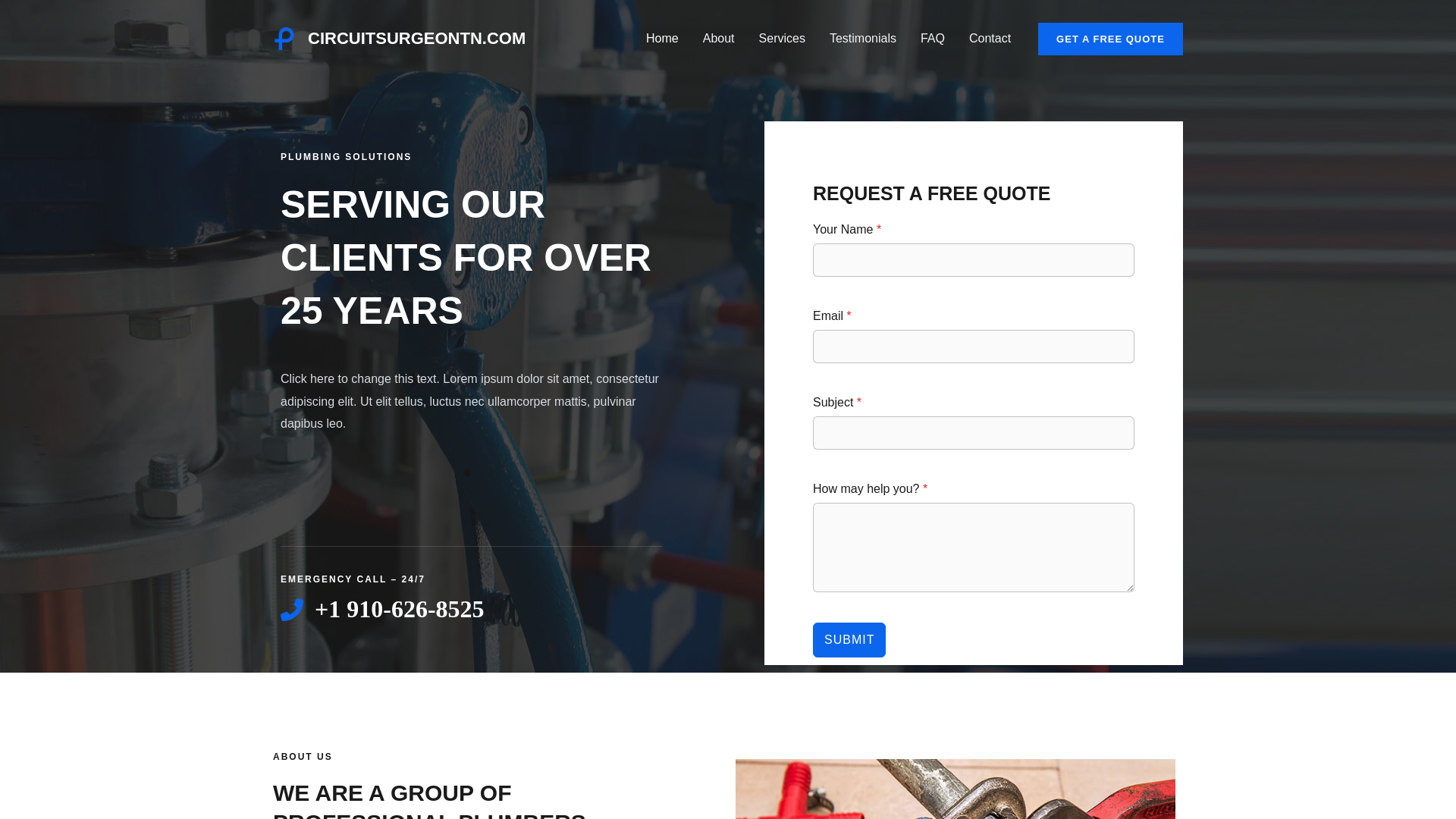 website screenshot of https://circuitsurgeontn.com/