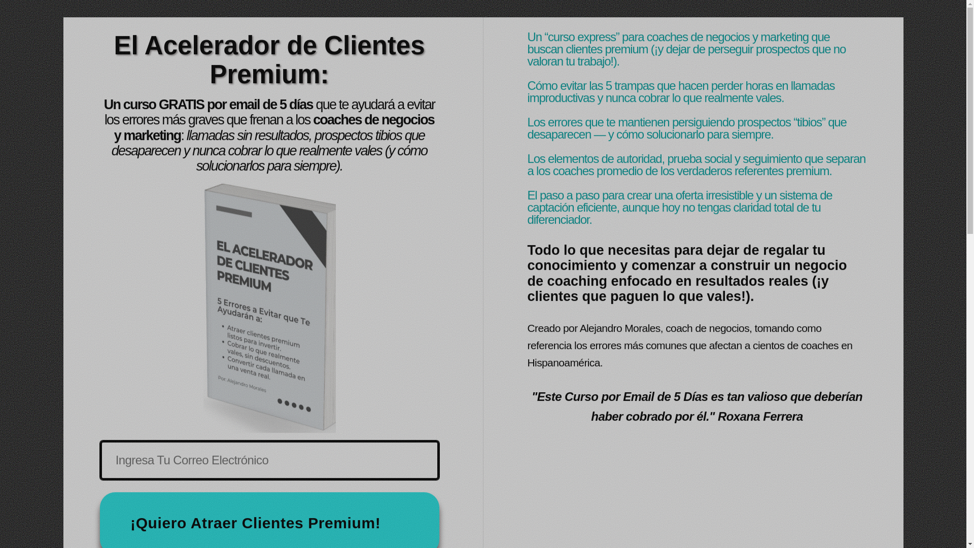 website screenshot of https://clientespremium.xyz/