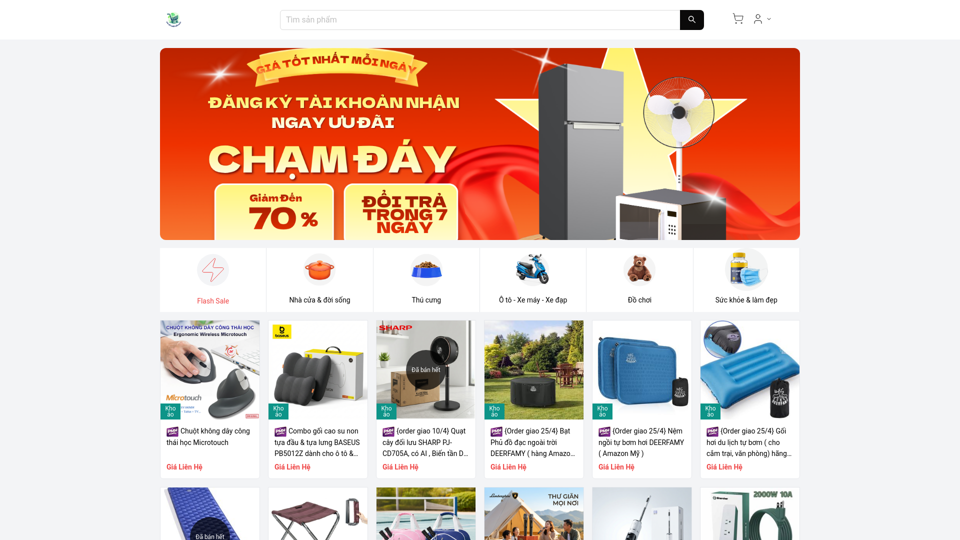 website screenshot of https://giatotnhatmoingay.com/