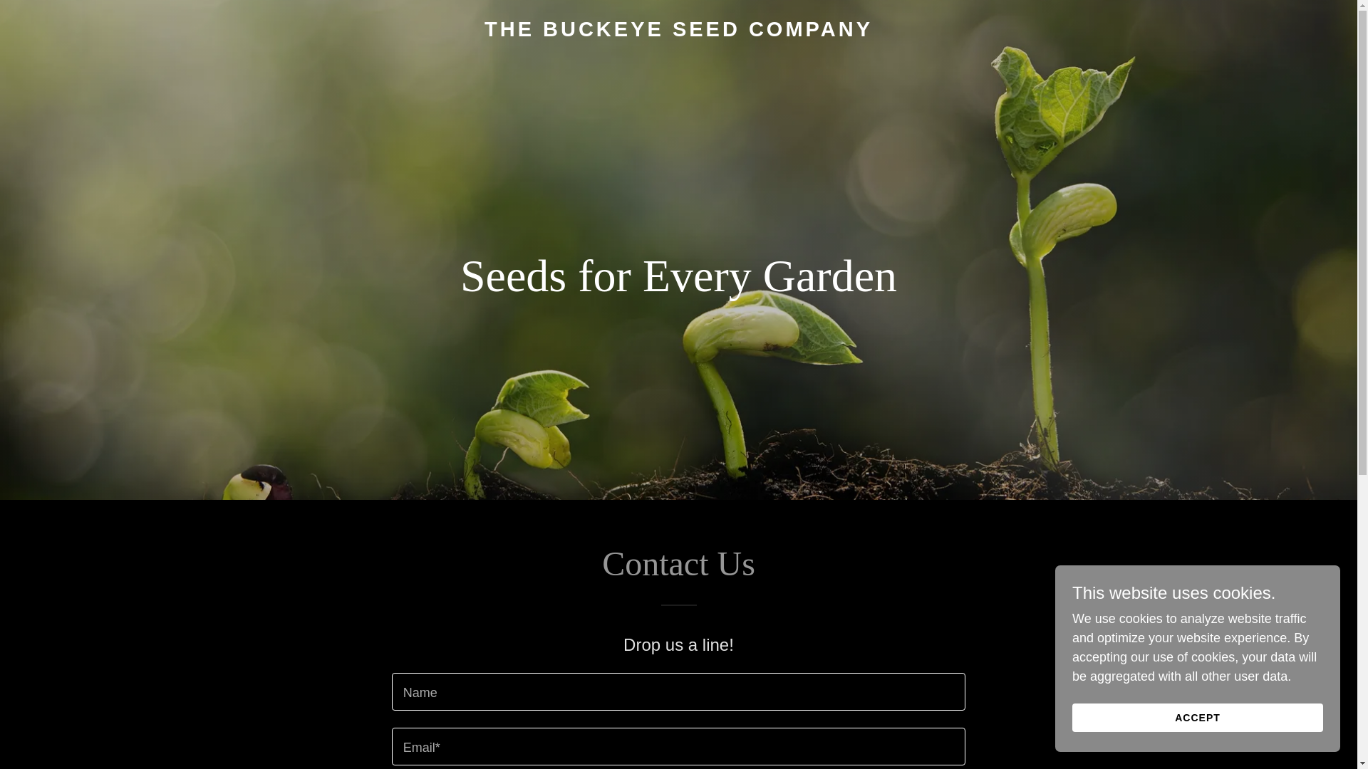 website screenshot of https://thebuckeyeseedco.com/