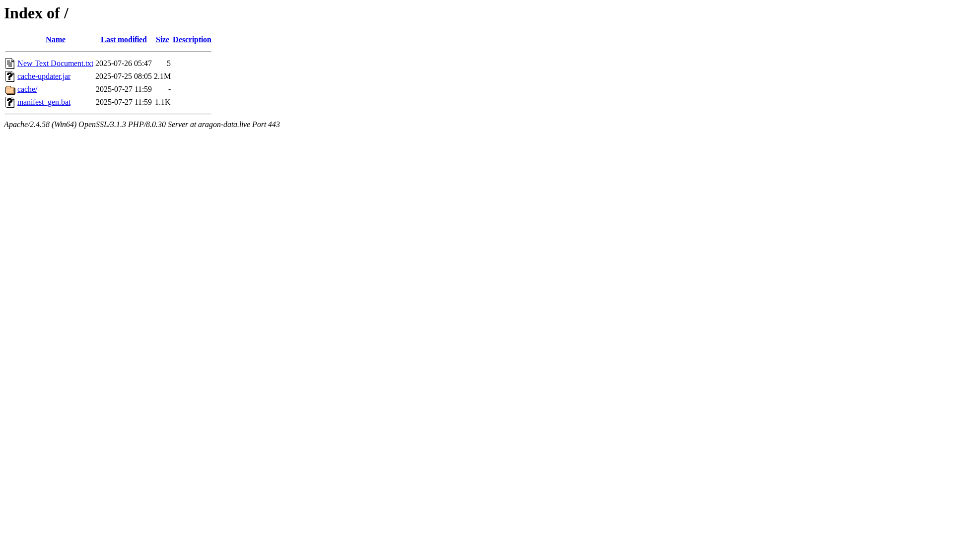 website screenshot of https://aragon-data.live/