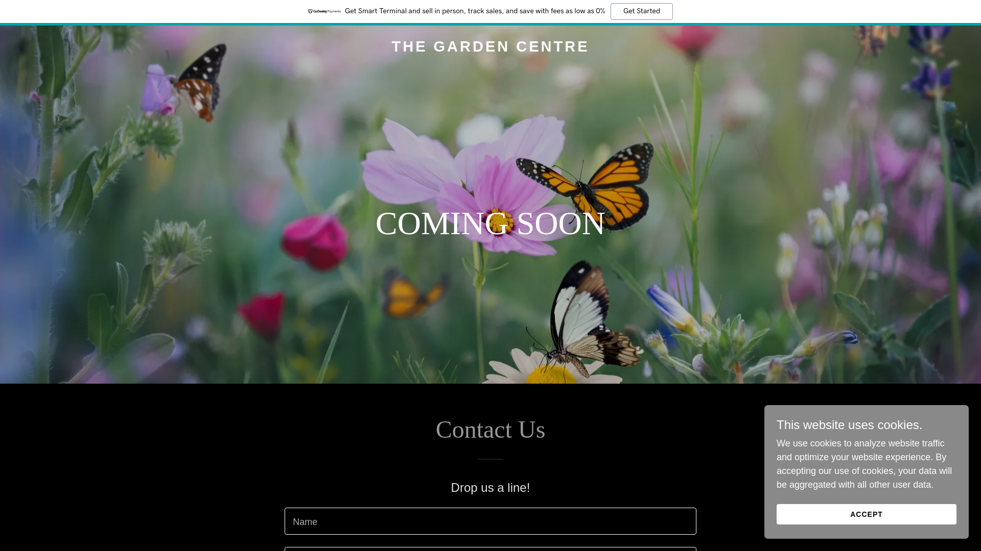 website screenshot of https://thegardencentre.store/