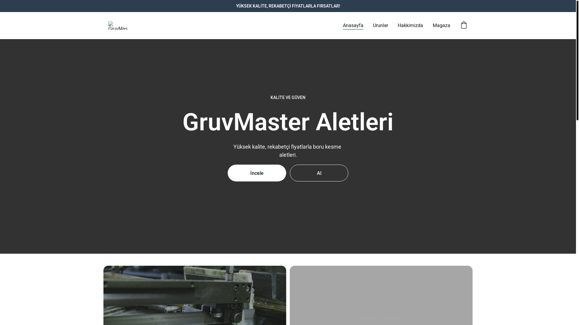 website screenshot of https://gruvmaster.com.tr/