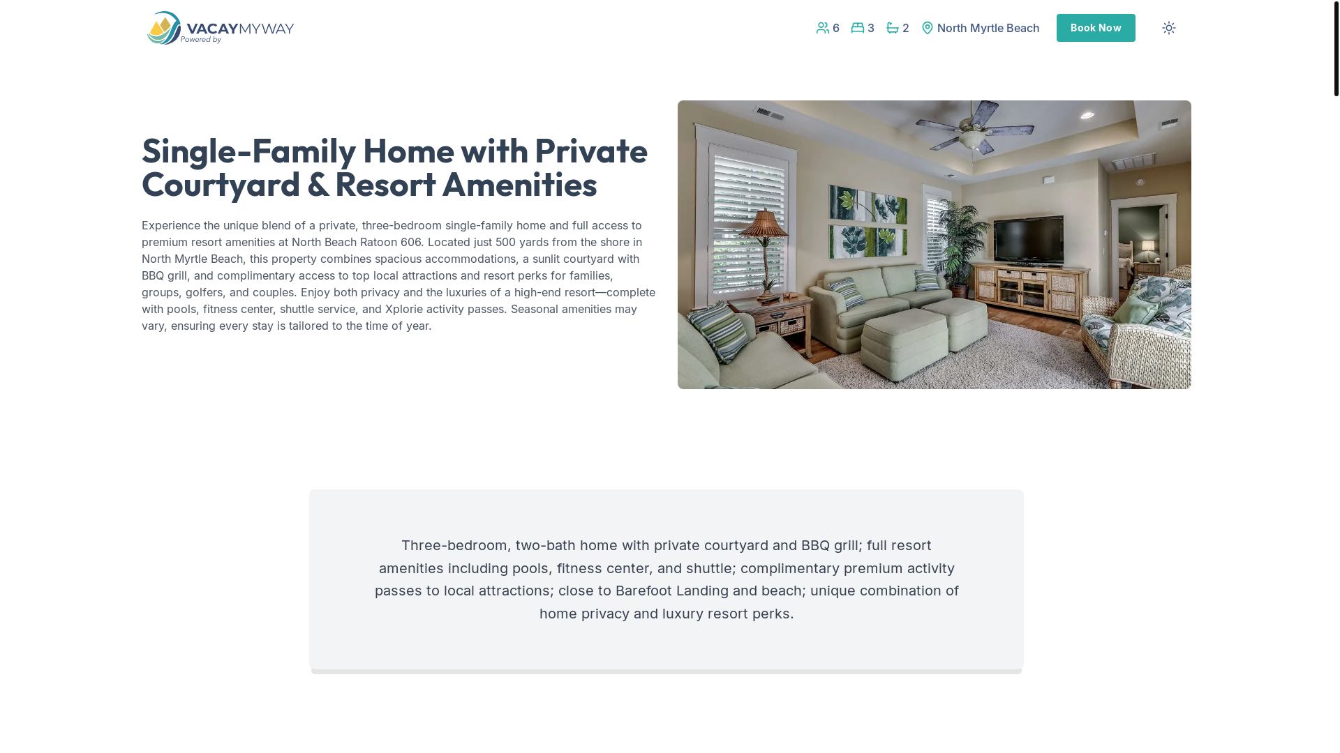 website screenshot of https://northbeachpass.house/