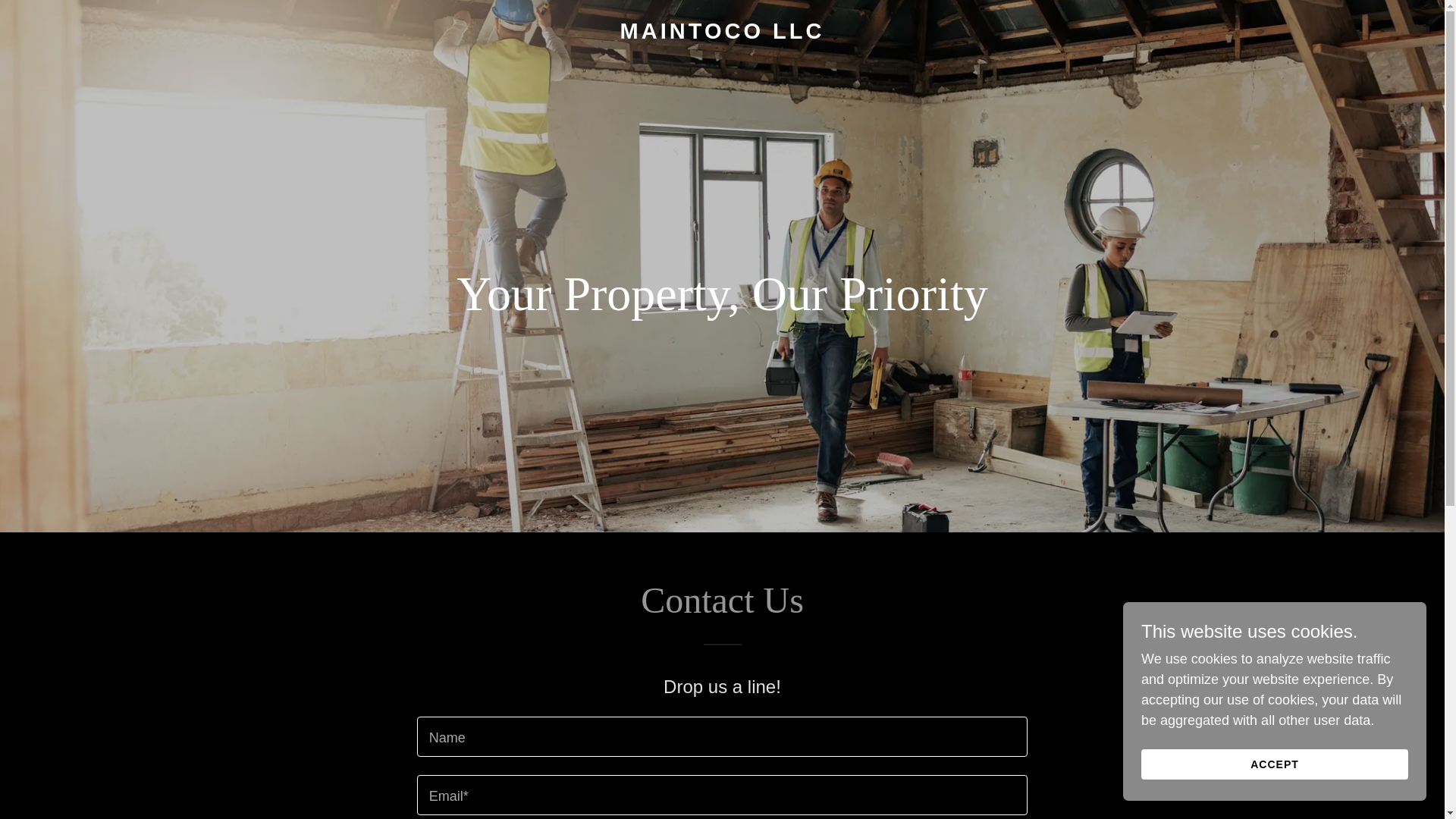 website screenshot of https://maintcollc.com/