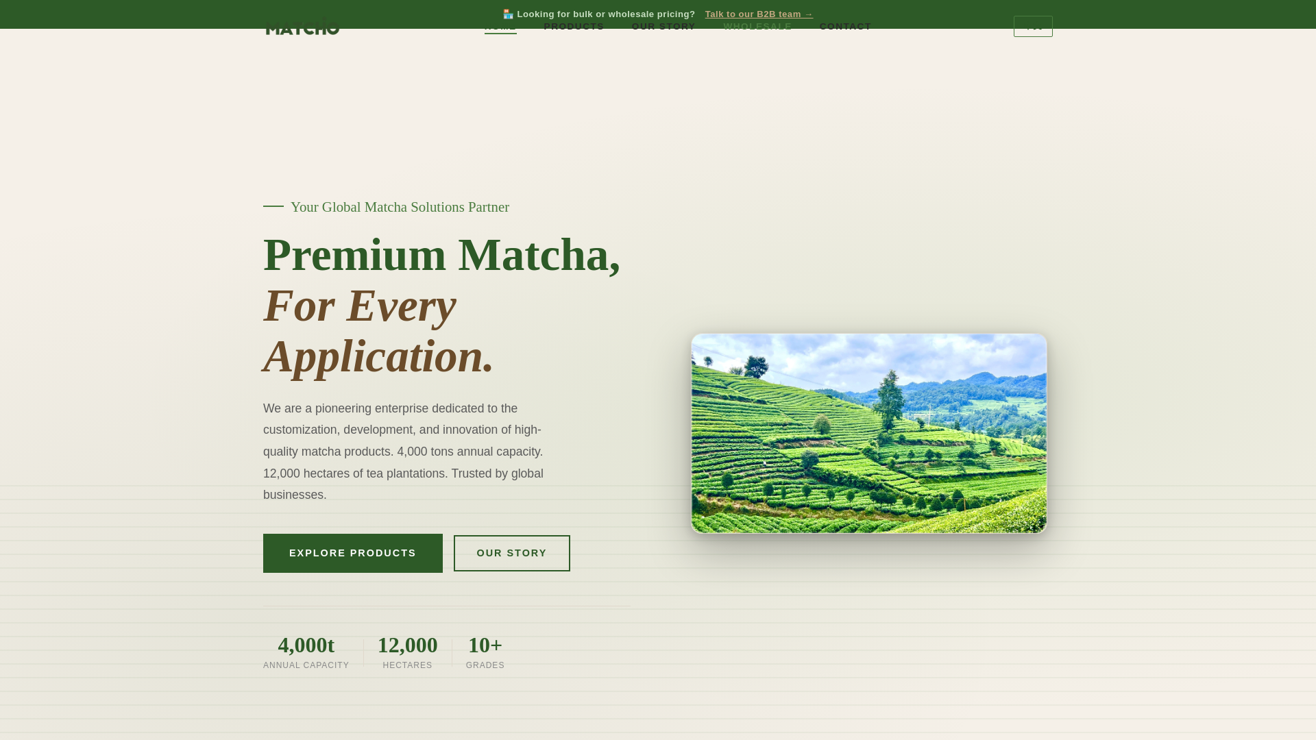 website screenshot of https://greenmatchio.com/