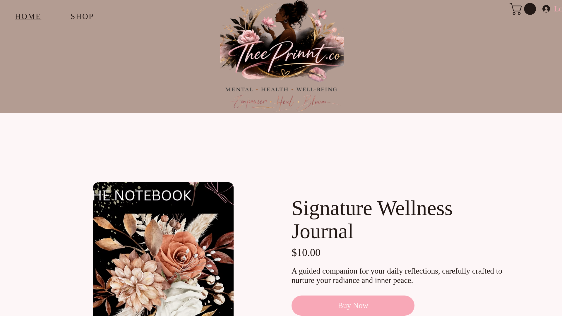 website screenshot of https://theeprinnt.co/