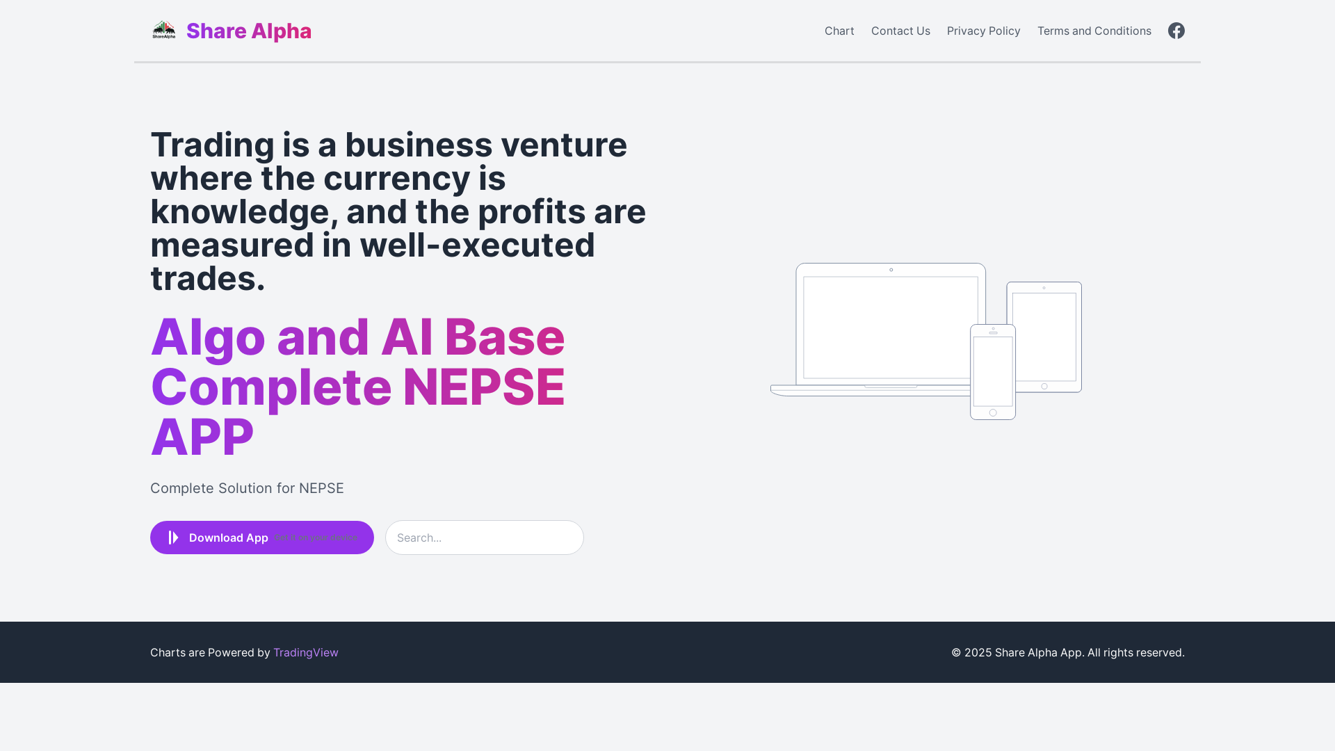 website screenshot of https://sharealpha-web.pages.dev/