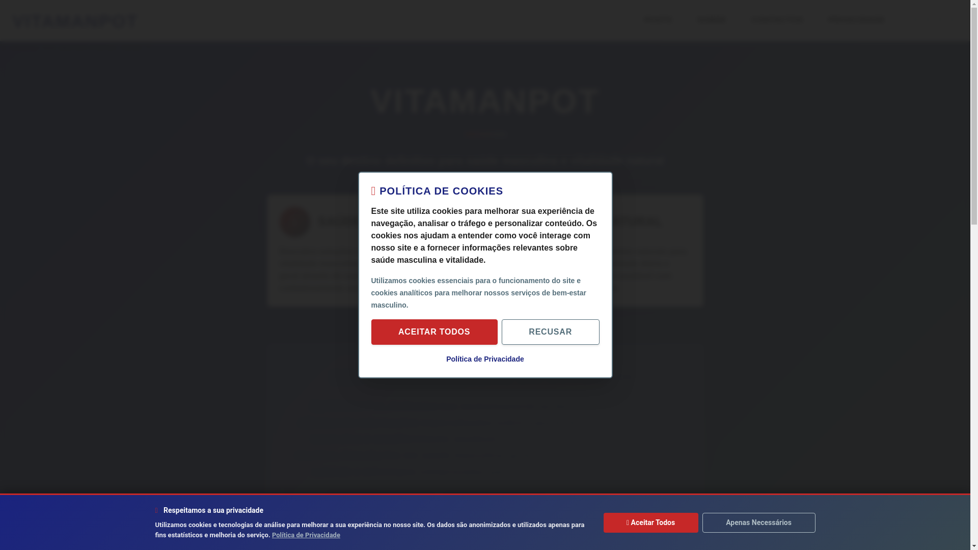 website screenshot of https://vitamanpot.com/