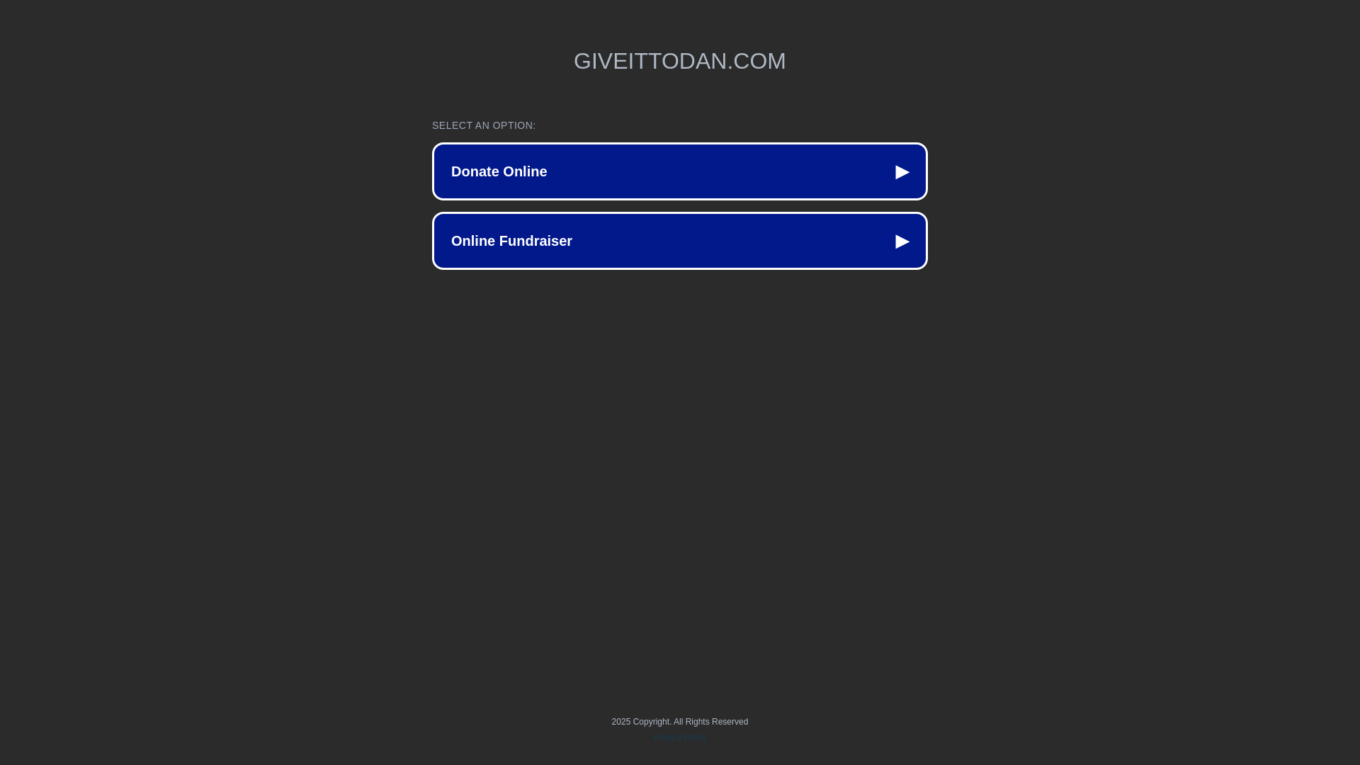 website screenshot of https://giveittodan.com/