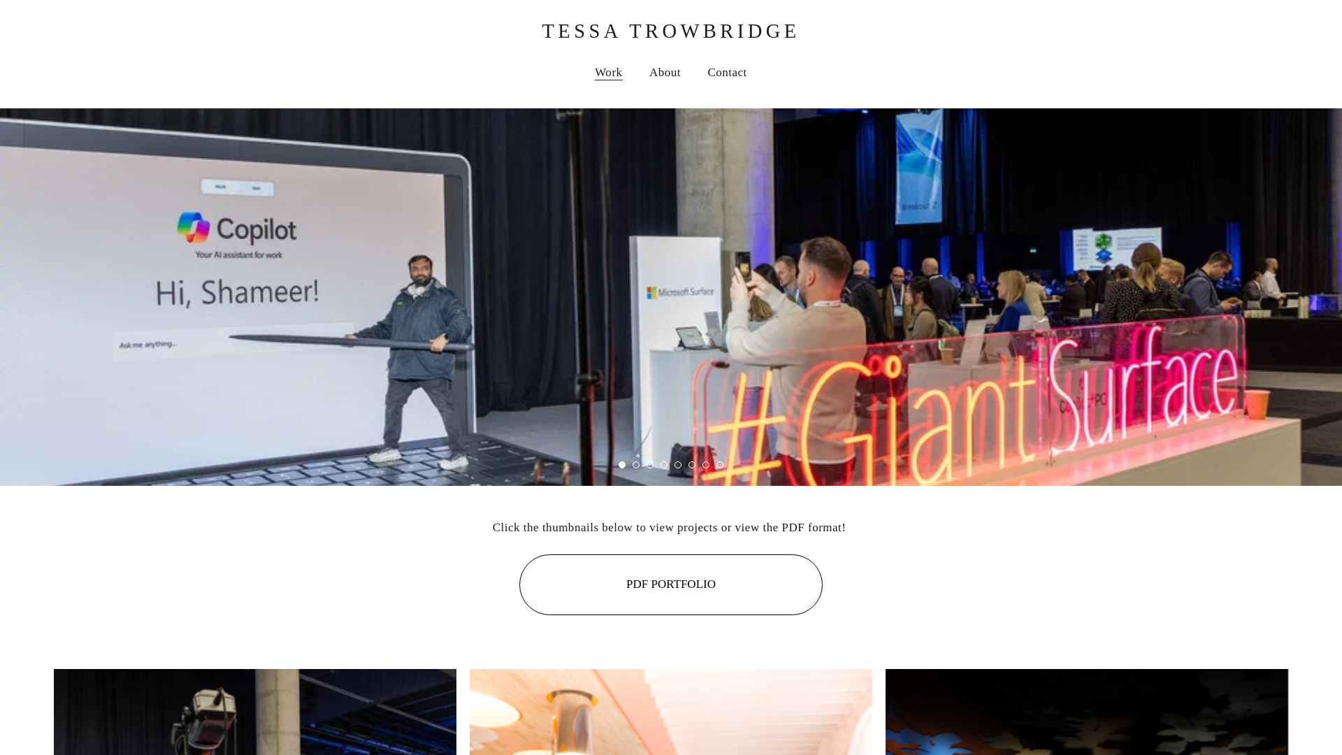 website screenshot of https://tessa-trowbridge.com/