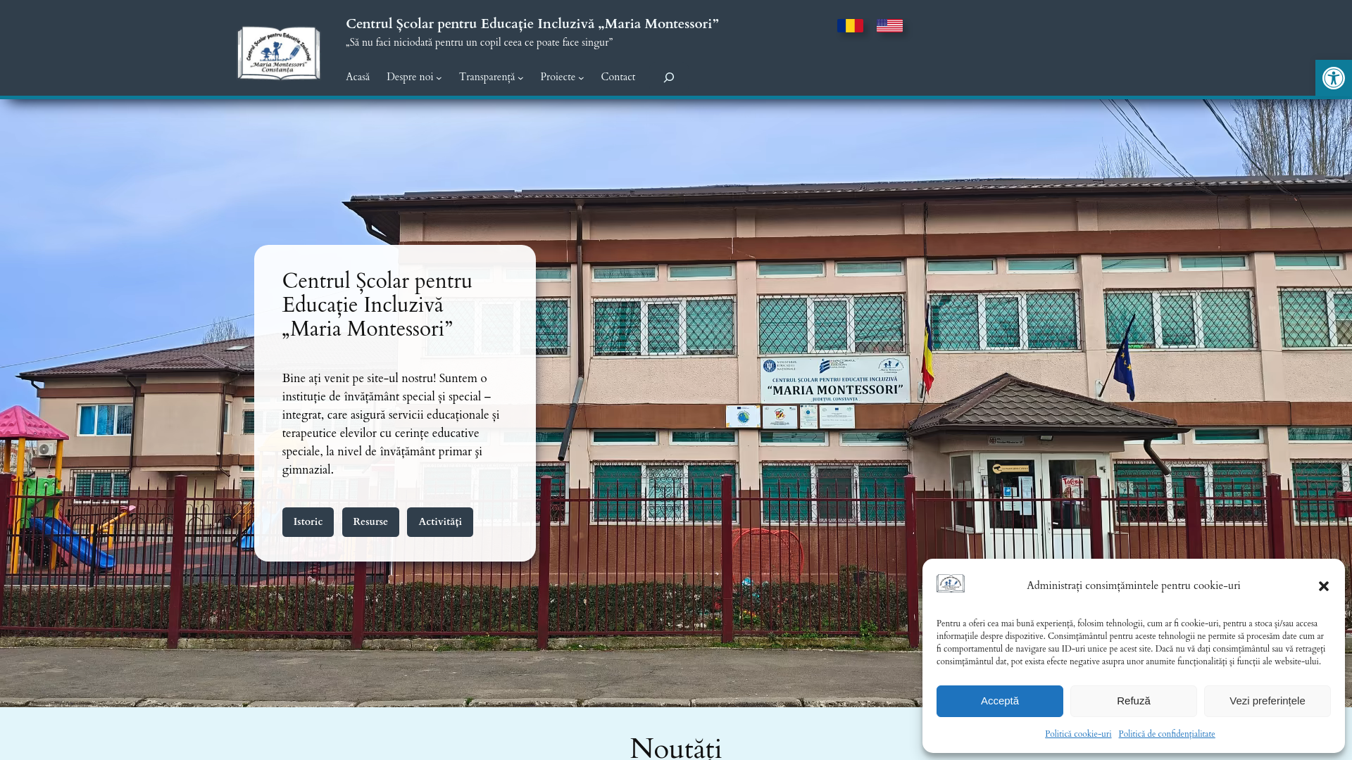 website screenshot of https://cseimontessori.eu/