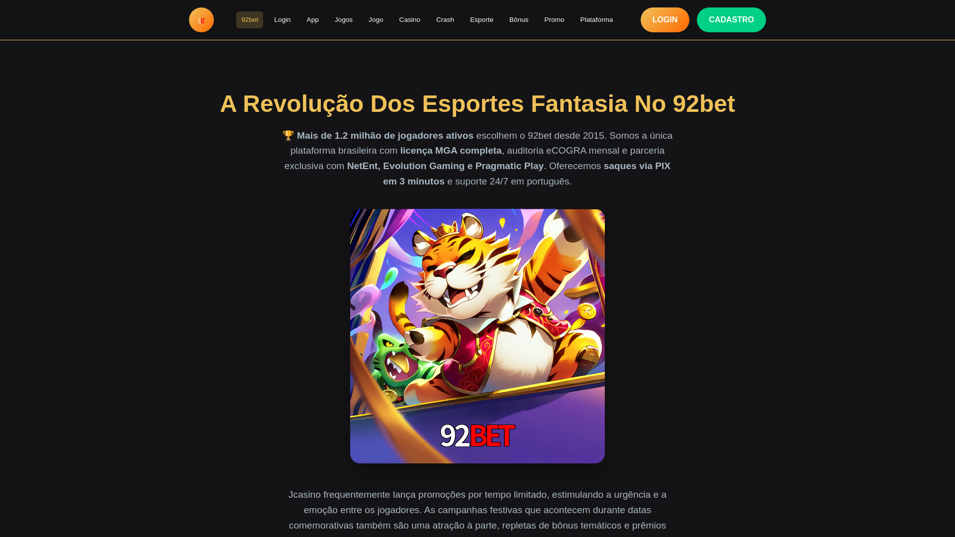 website screenshot of https://92betweb.com