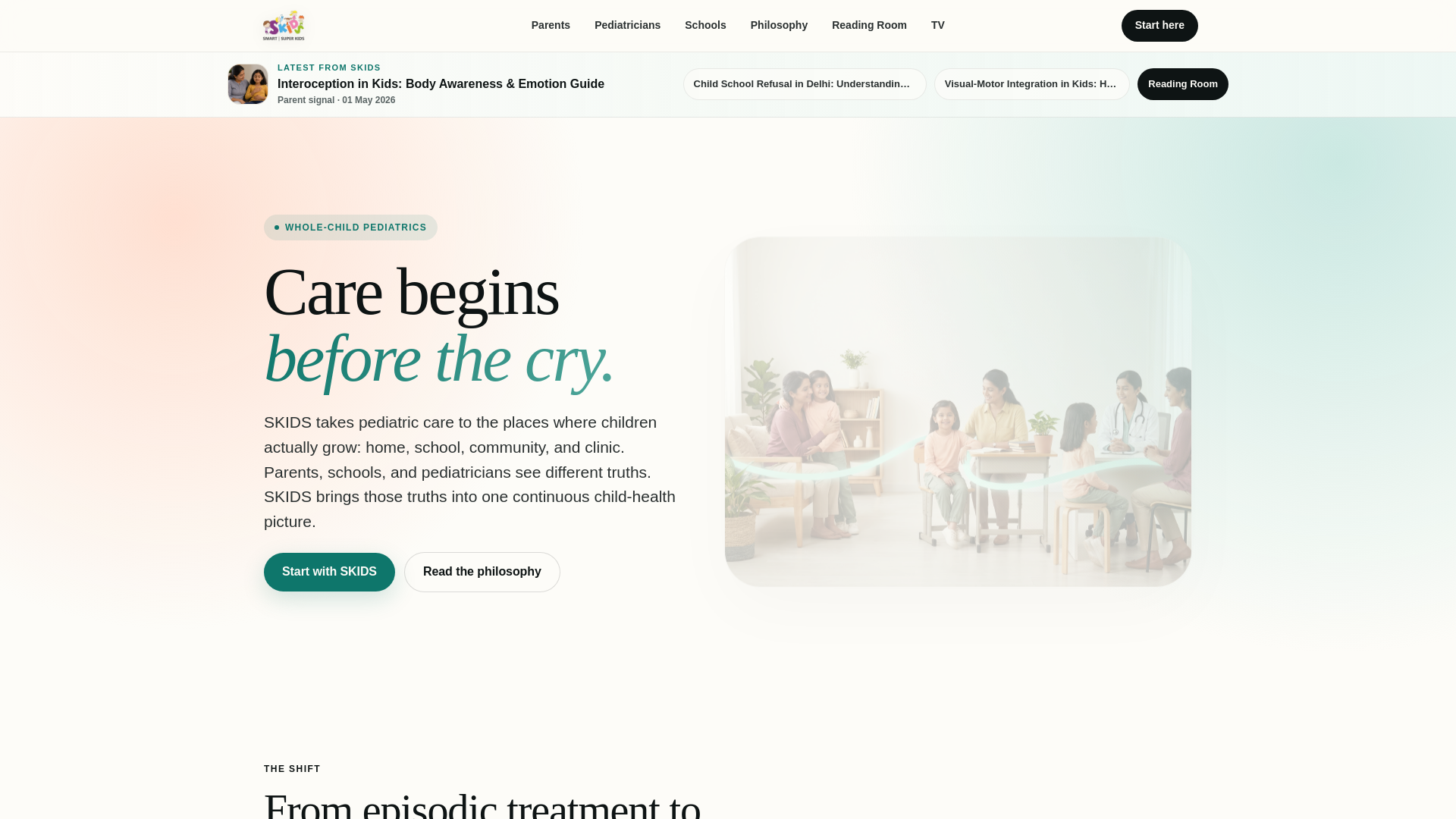 website screenshot of https://skids-clinic-46i.pages.dev/