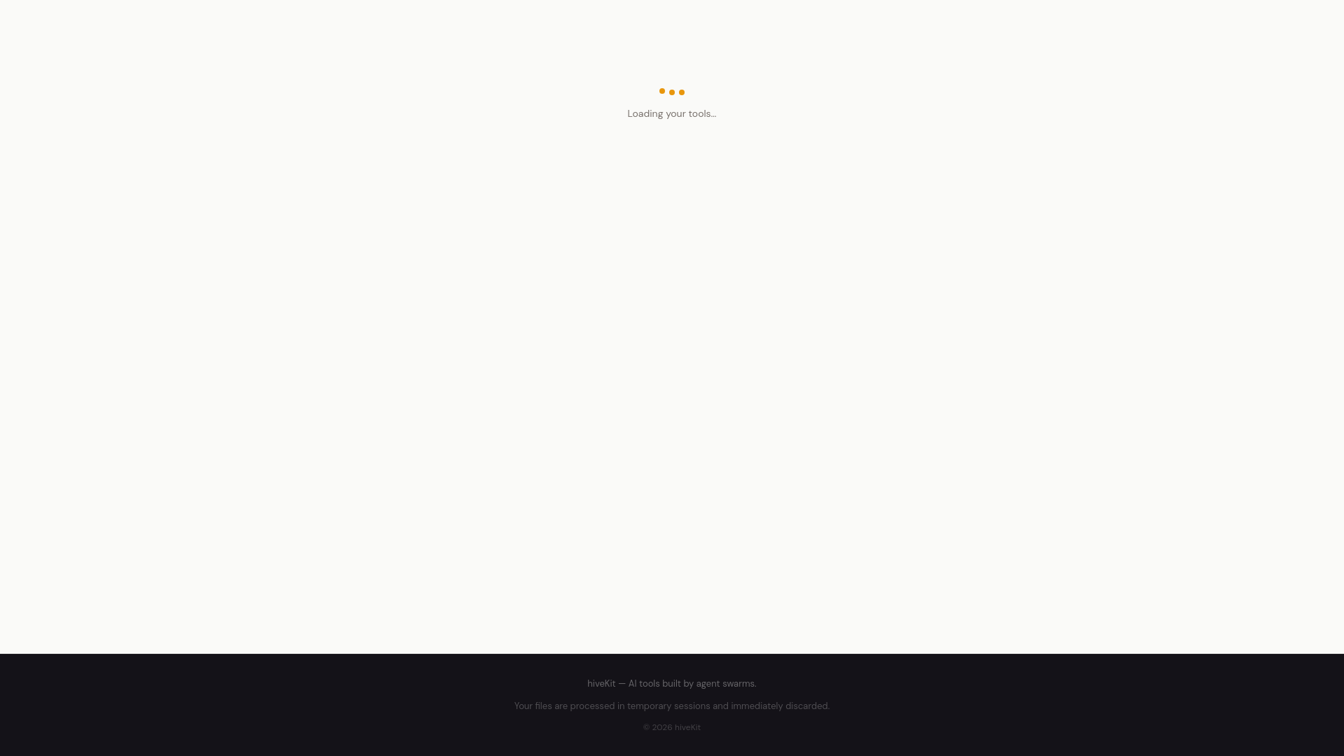 website screenshot of https://hivekit.ai/