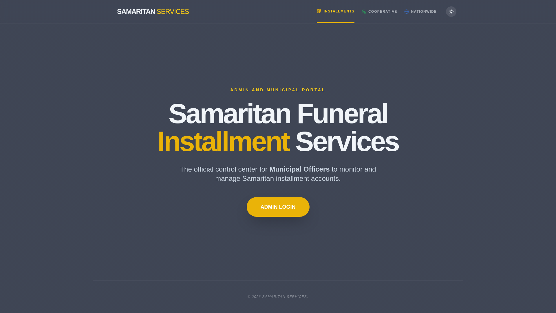 website screenshot of https://samaritanloyaltyprogram.com/