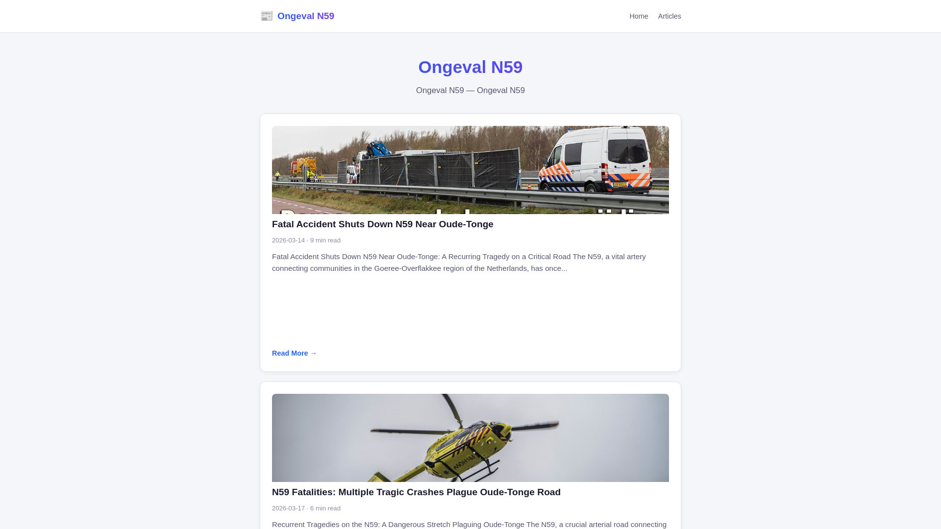 website screenshot of https://ongeval-n59.pages.dev/