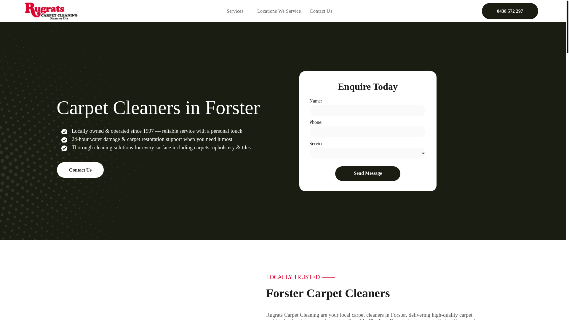 website screenshot of https://pacificpalmscarpetcleaning.com.au/