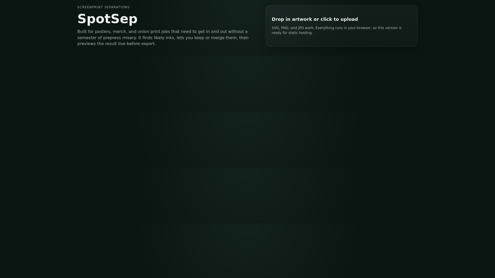 website screenshot of https://spotsep.pages.dev/