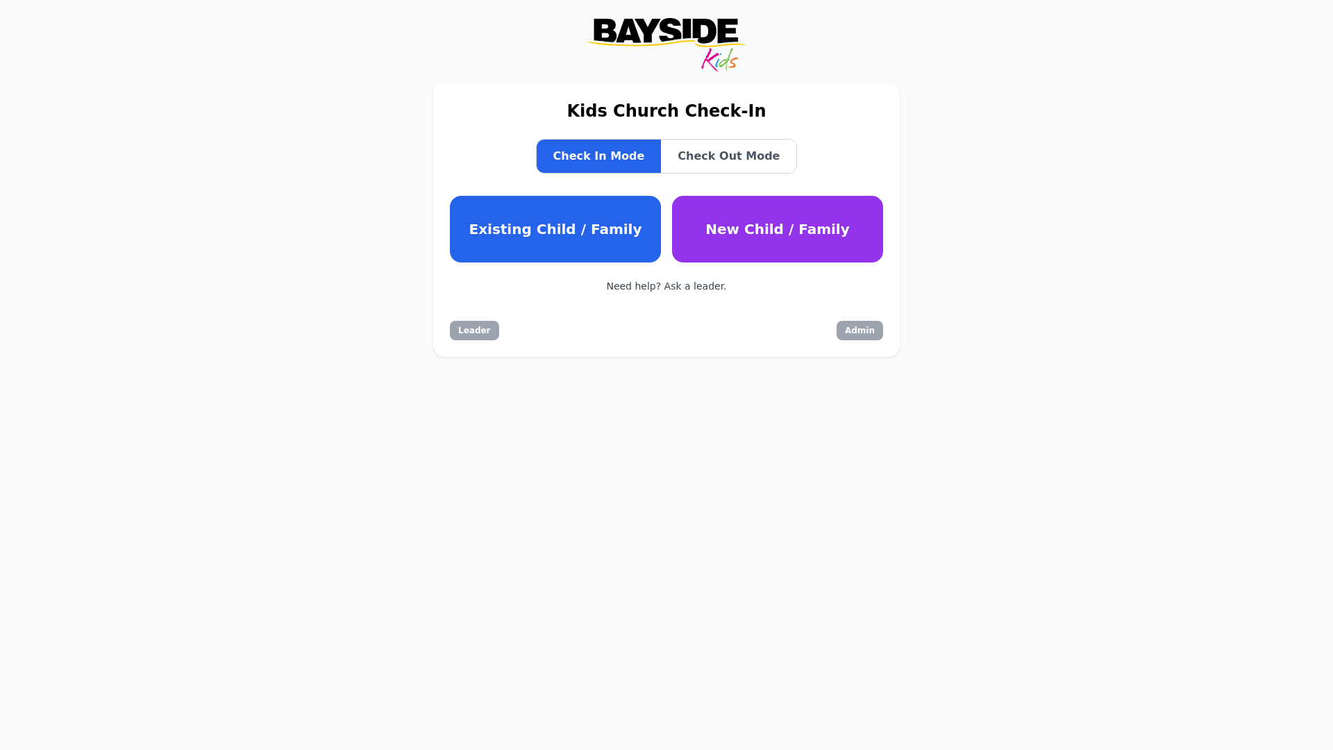 website screenshot of https://baysidekids.app/