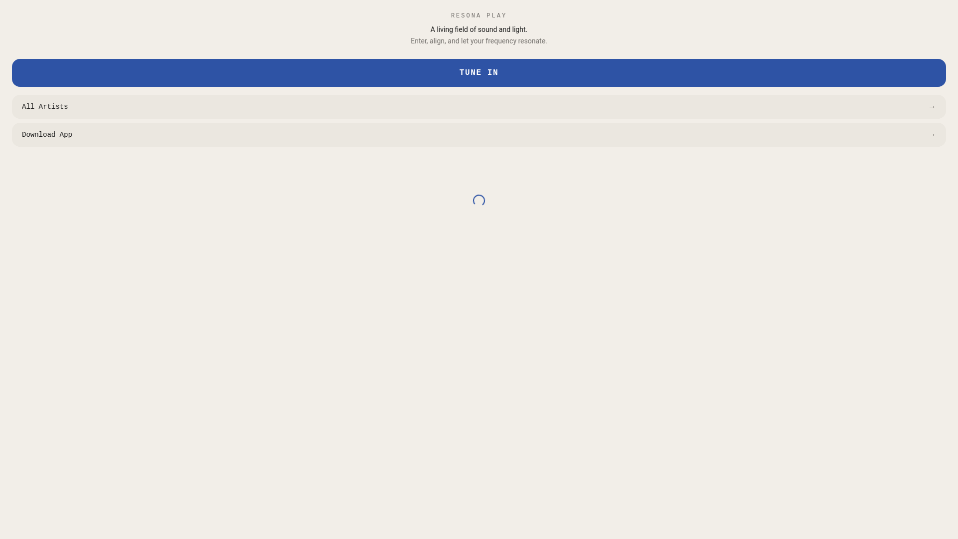 website screenshot of https://resonaplay.com