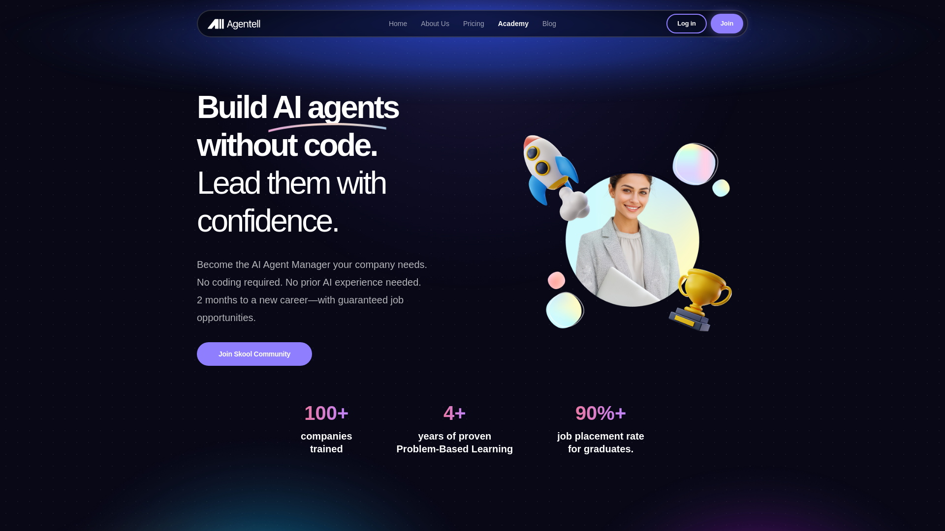 website screenshot of https://agentacademy.pages.dev/