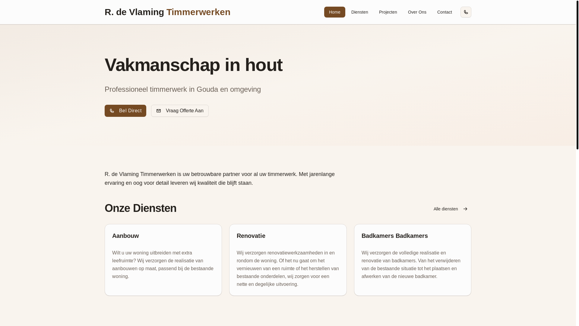 website screenshot of https://r-de-vlaming-timmerw.pages.dev/