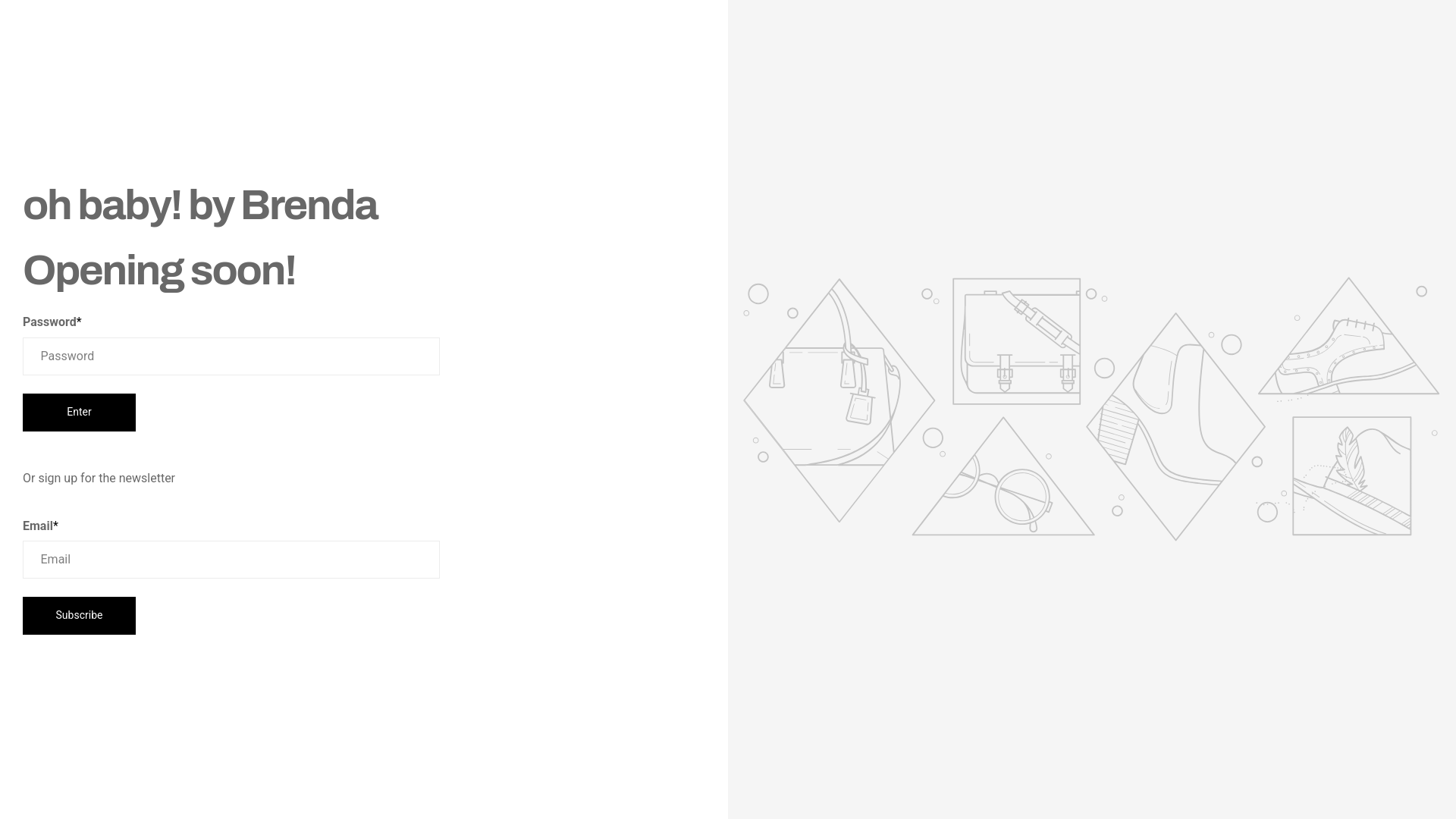 website screenshot of https://ohbabybybrenda.com/