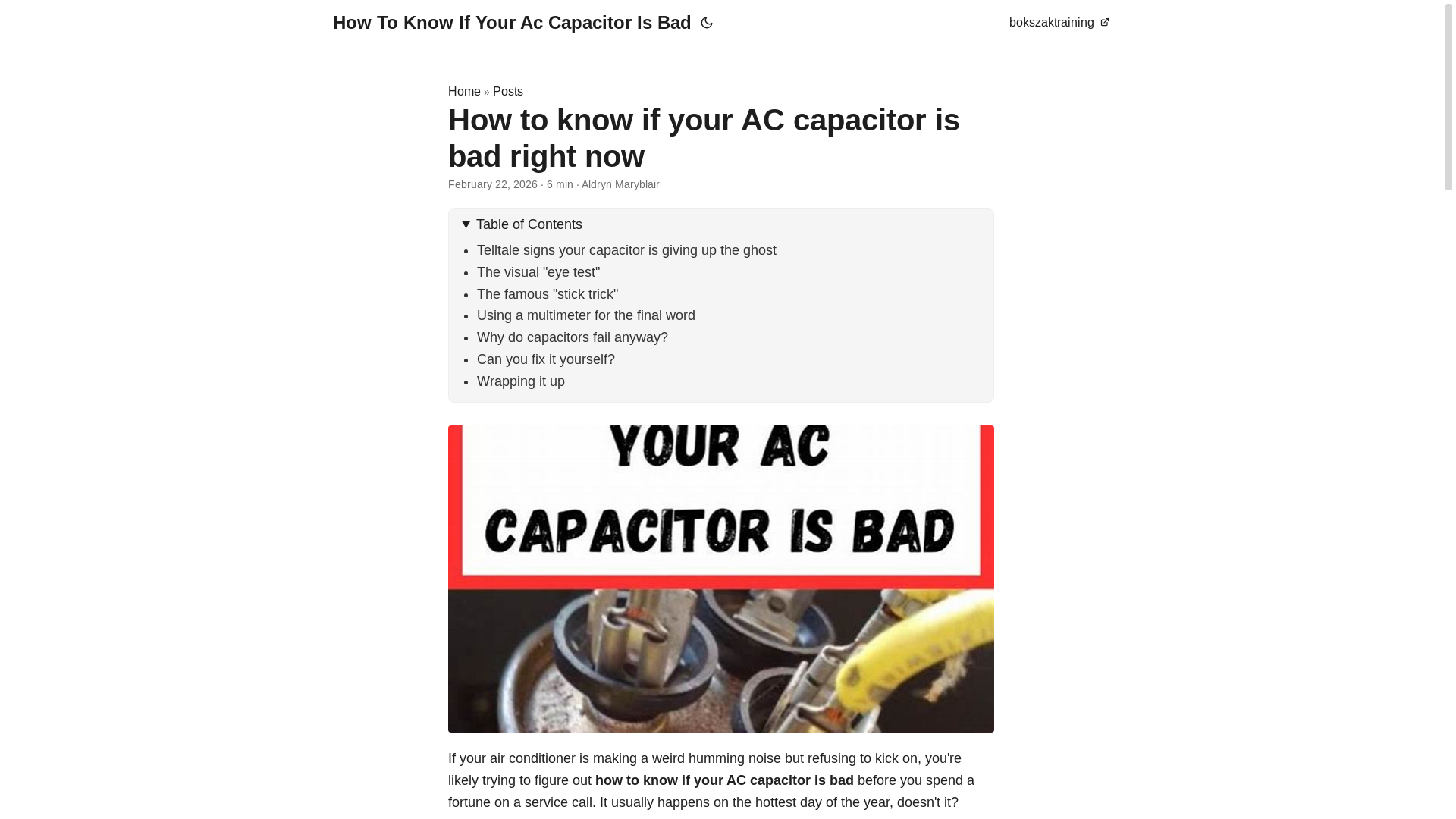 website screenshot of https://how-to-know-if-your-ac-capacitor-is-bad.pages.dev/