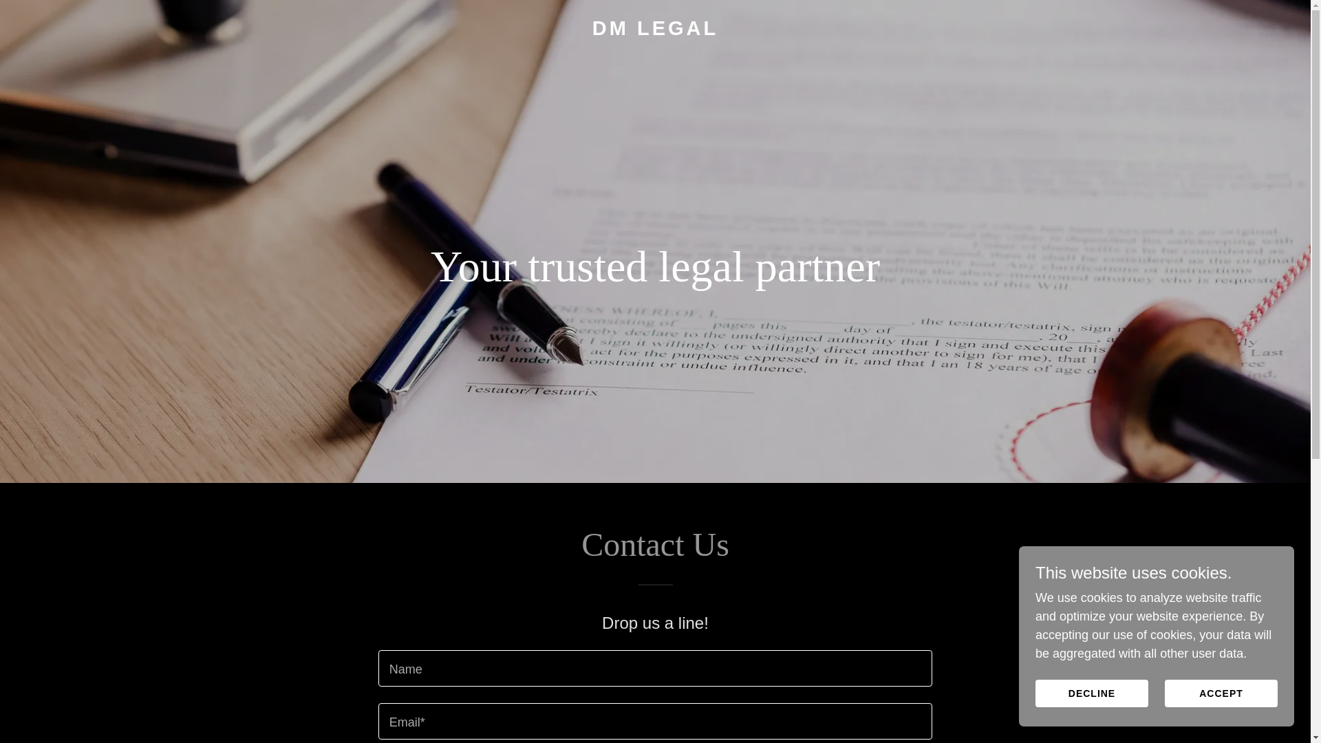 website screenshot of https://dm-lawoffice.com/