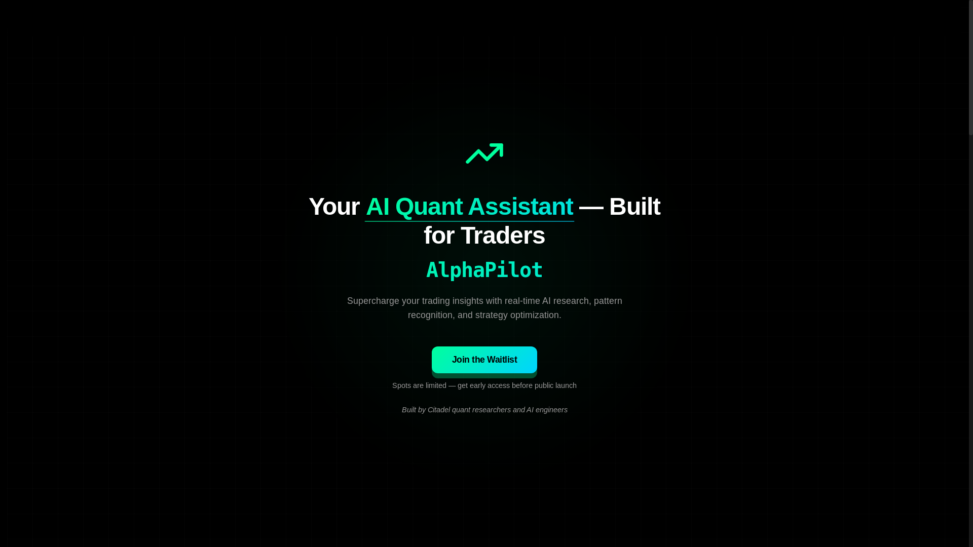 website screenshot of https://alpha-pilot.net/
