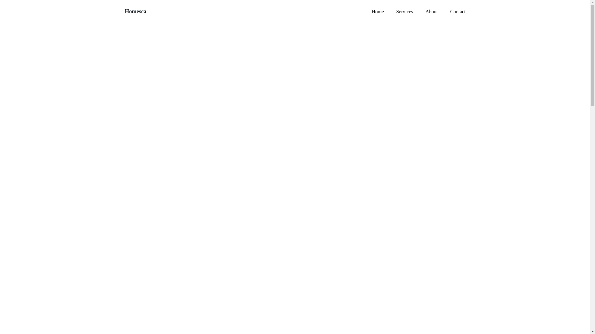 website screenshot of https://homesca.in/