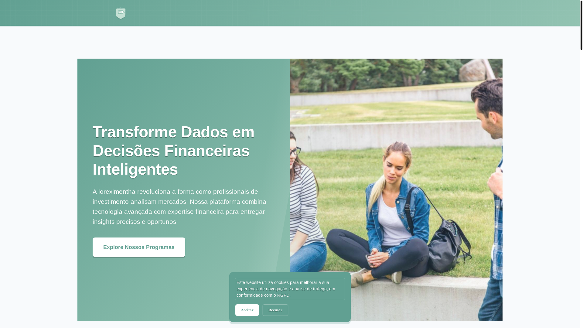 website screenshot of https://loreximentha.com/