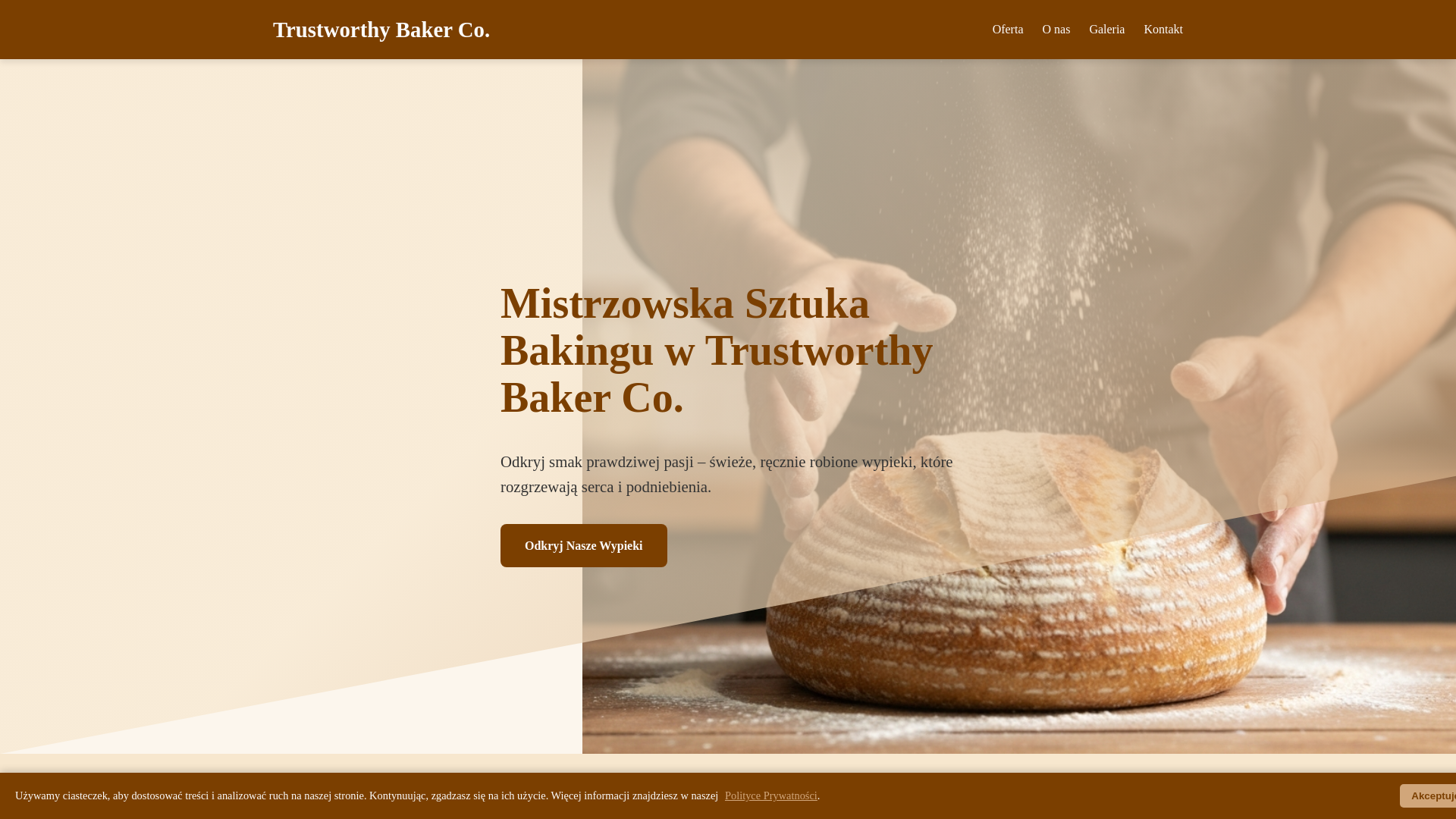 website screenshot of https://trustworthybakerco.sbs/