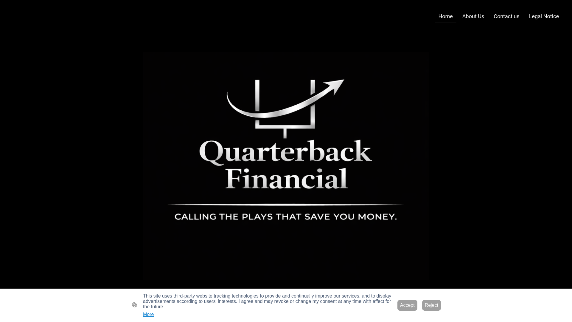 website screenshot of https://quarterbackfinancial.co.uk/