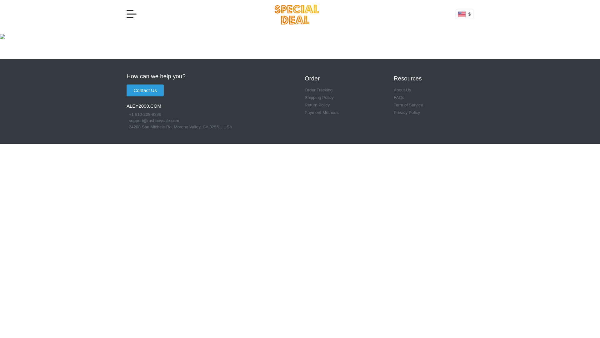 website screenshot of https://rushbuysale.com/