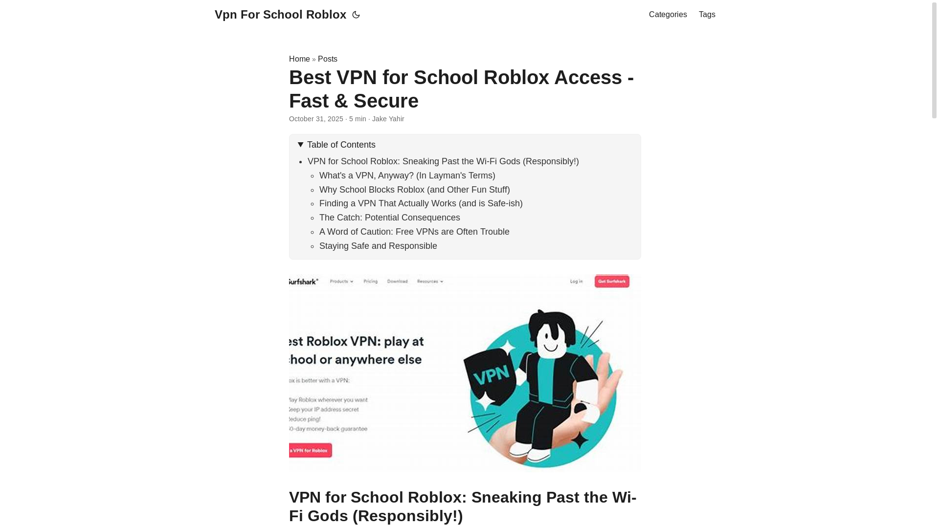 website screenshot of https://vpn-for-school-roblox.pages.dev/