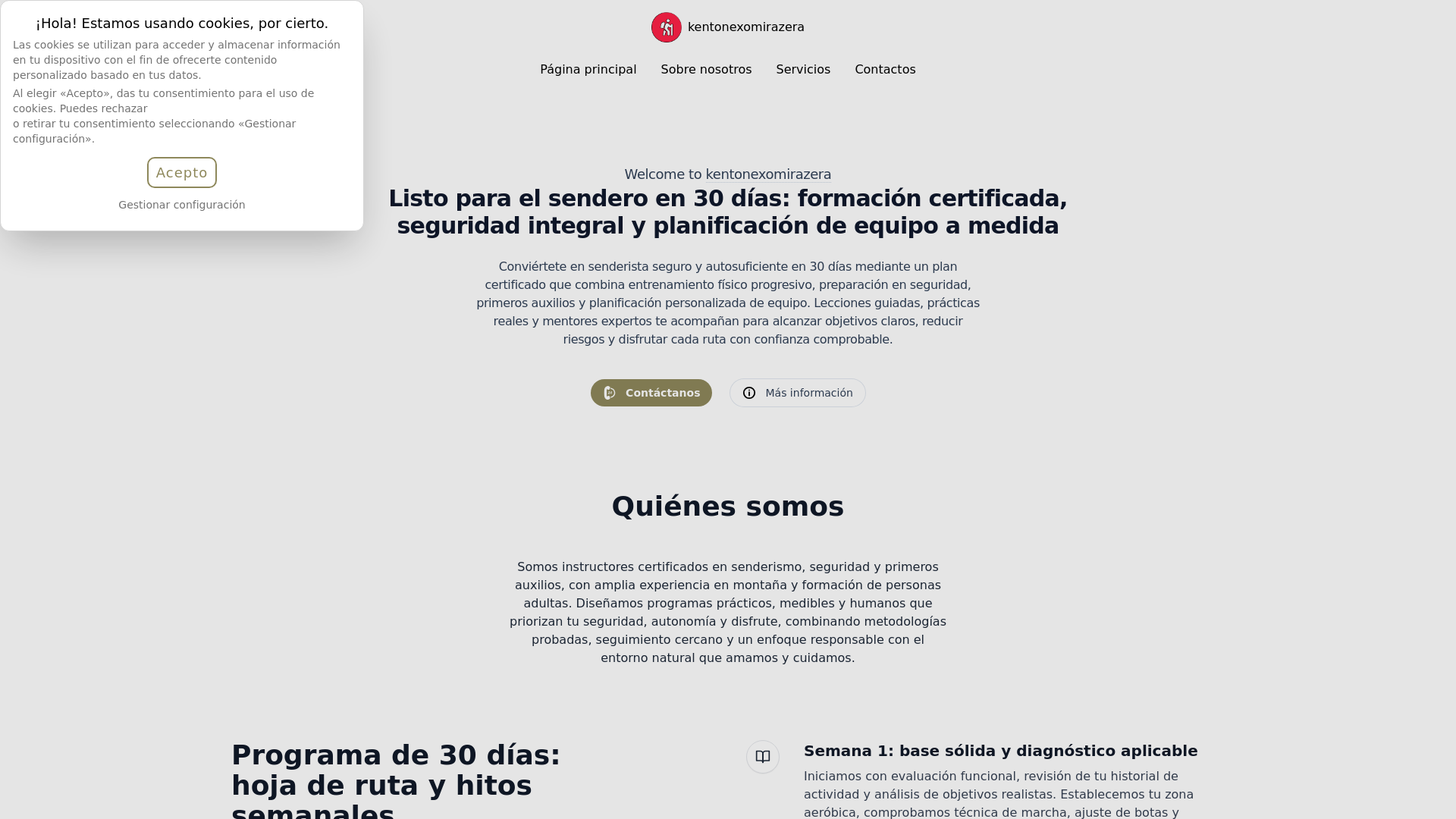 website screenshot of https://kentonexomirazera.life/