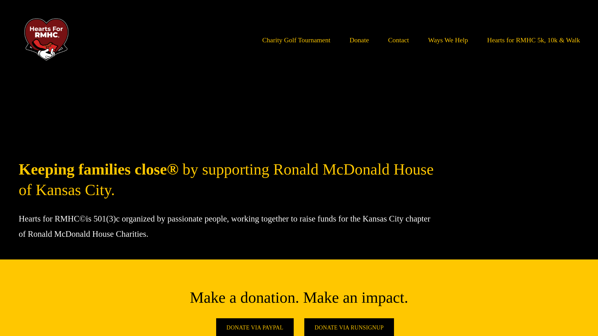 website screenshot of https://heartsforrmhc.info