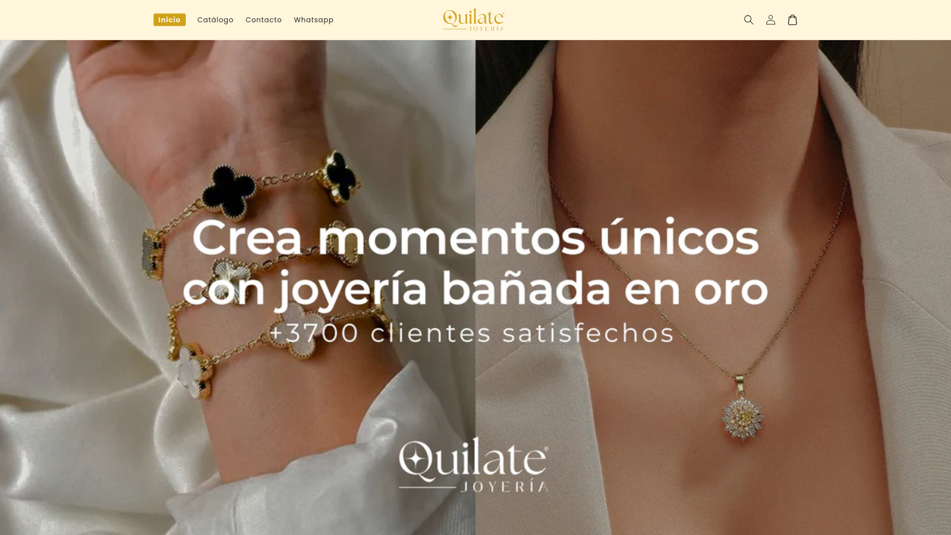 website screenshot of https://quilatejoyeria.online