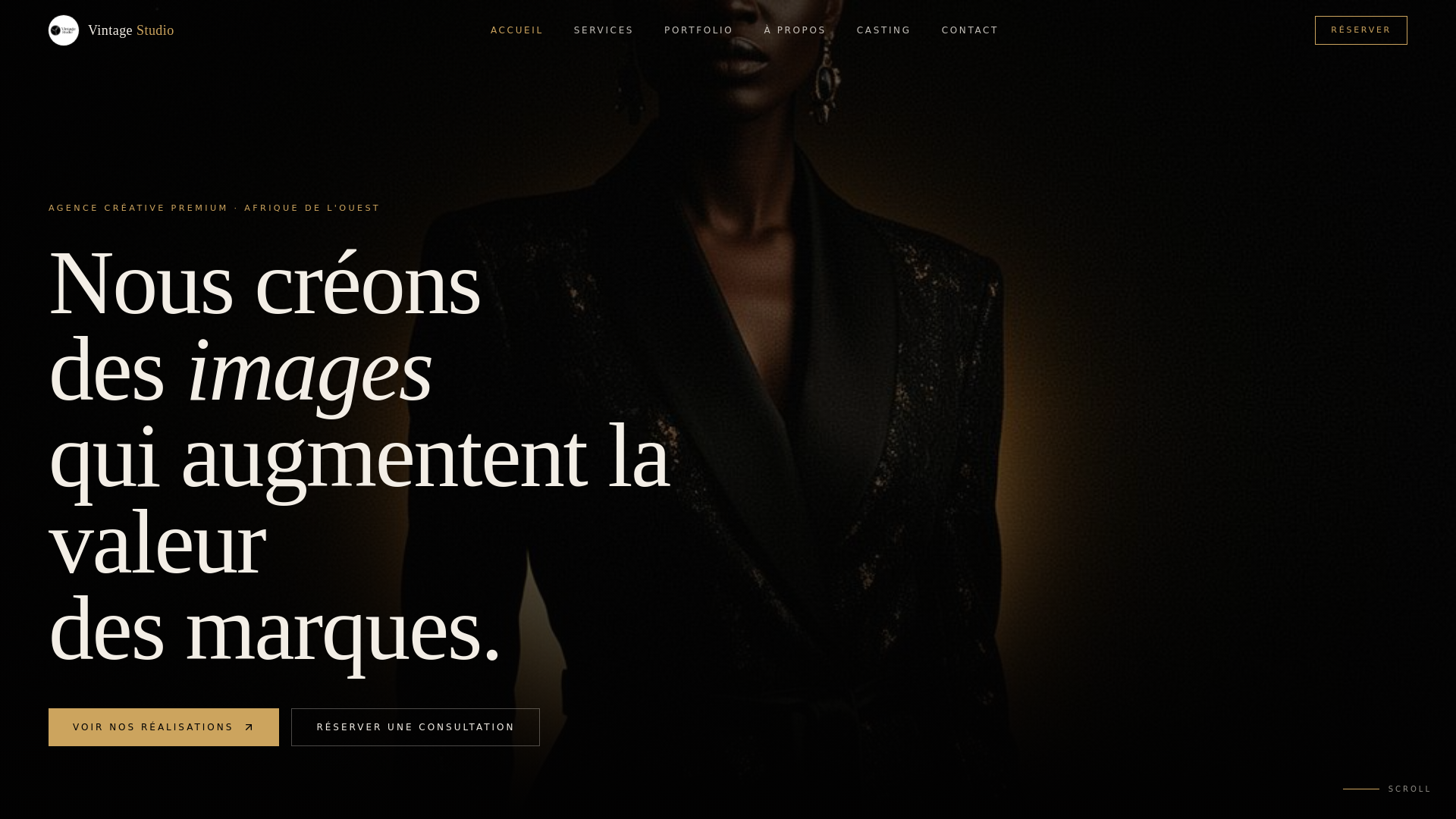 website screenshot of https://vintagestudioagency.com/