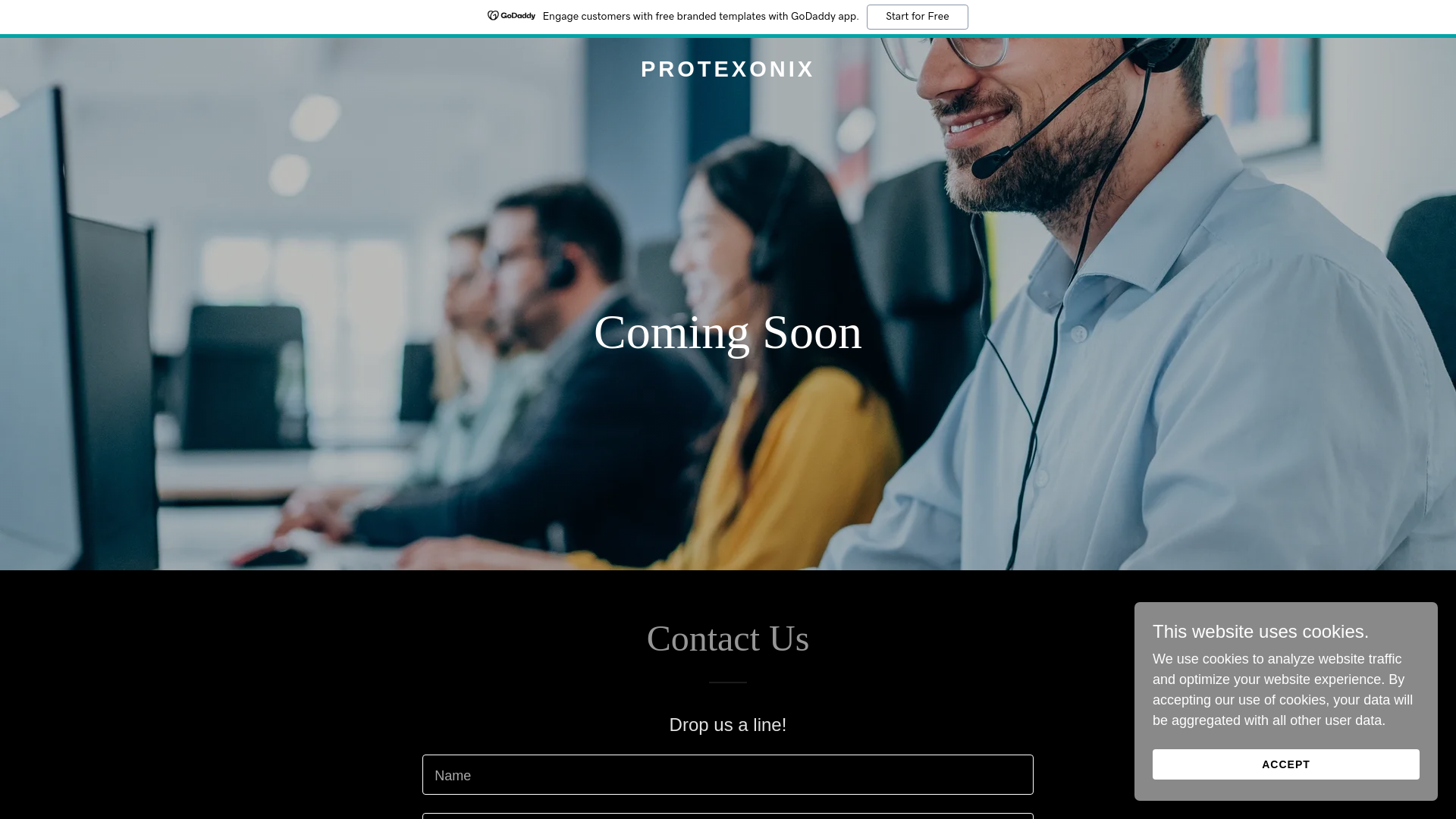 website screenshot of https://protexonix.uk/